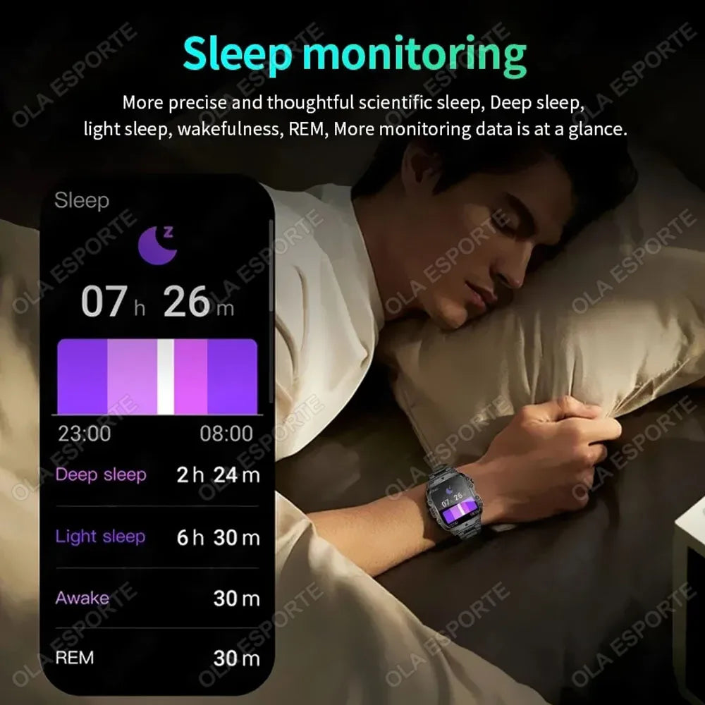Tunox W60 Smartwatch – Bluetooth-Anrufe, Fitness- & Schlaftracking