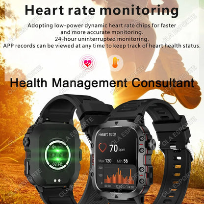 Tunox W60 Smartwatch – Bluetooth-Anrufe, Fitness- & Schlaftracking