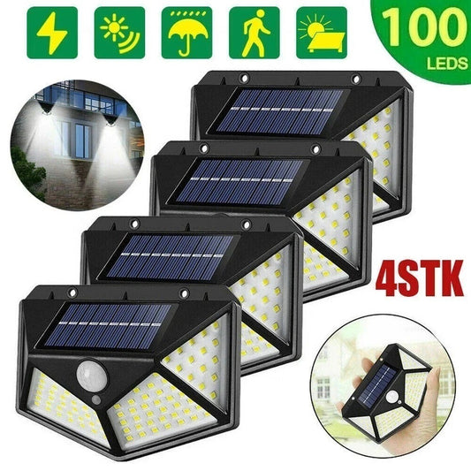 Solarleuchten mit Bewegungsmelder – 4er-Set