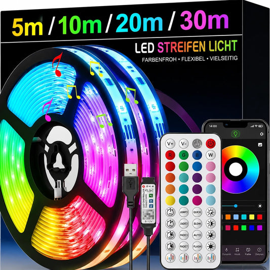 RGB LED-Streifen mit App-Steuerung